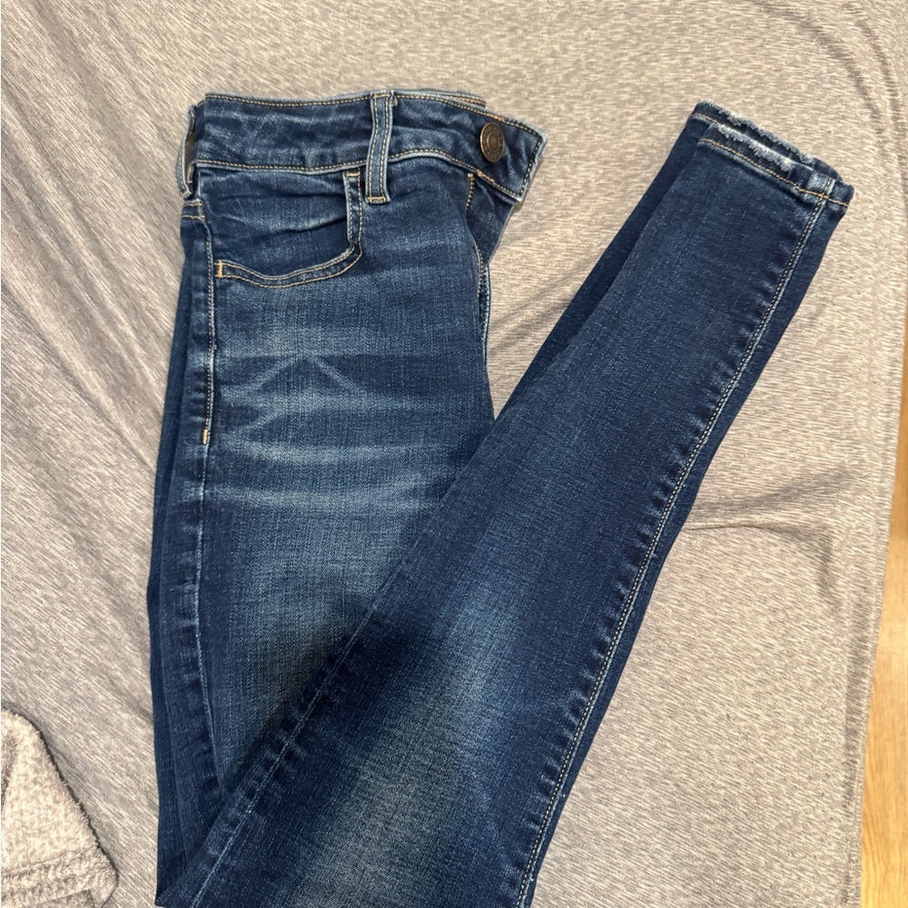 American Eagle Outfitters Dark Blue Skinny Jeans